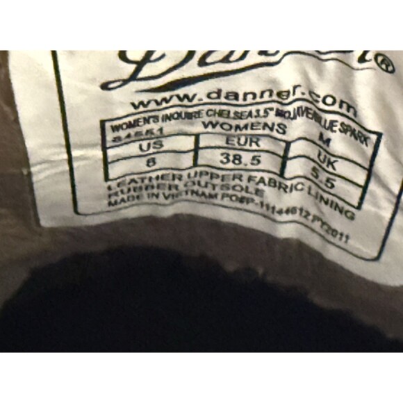 Danner Inquire Chelsea 3.5 Hiking Boot Vibram Women's Size 8 Mojave/Blue 64551 - Picture 11 of 13